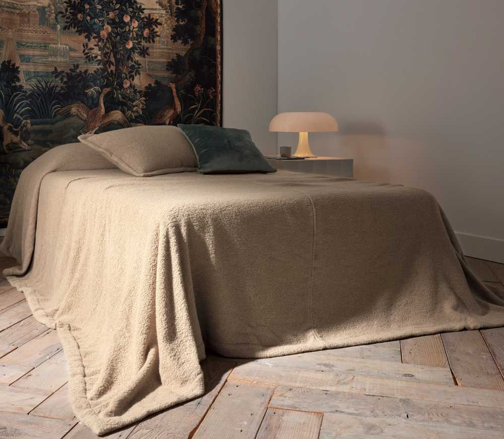 
                  
                    Bouclé Taupe Bedspread
                  
                